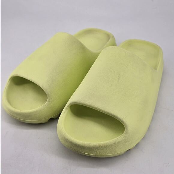 Adidas Yeezy YZY Slide Sandal Glow Green HQ6447 Mens Size 11 Comfort Cushion main image 9
